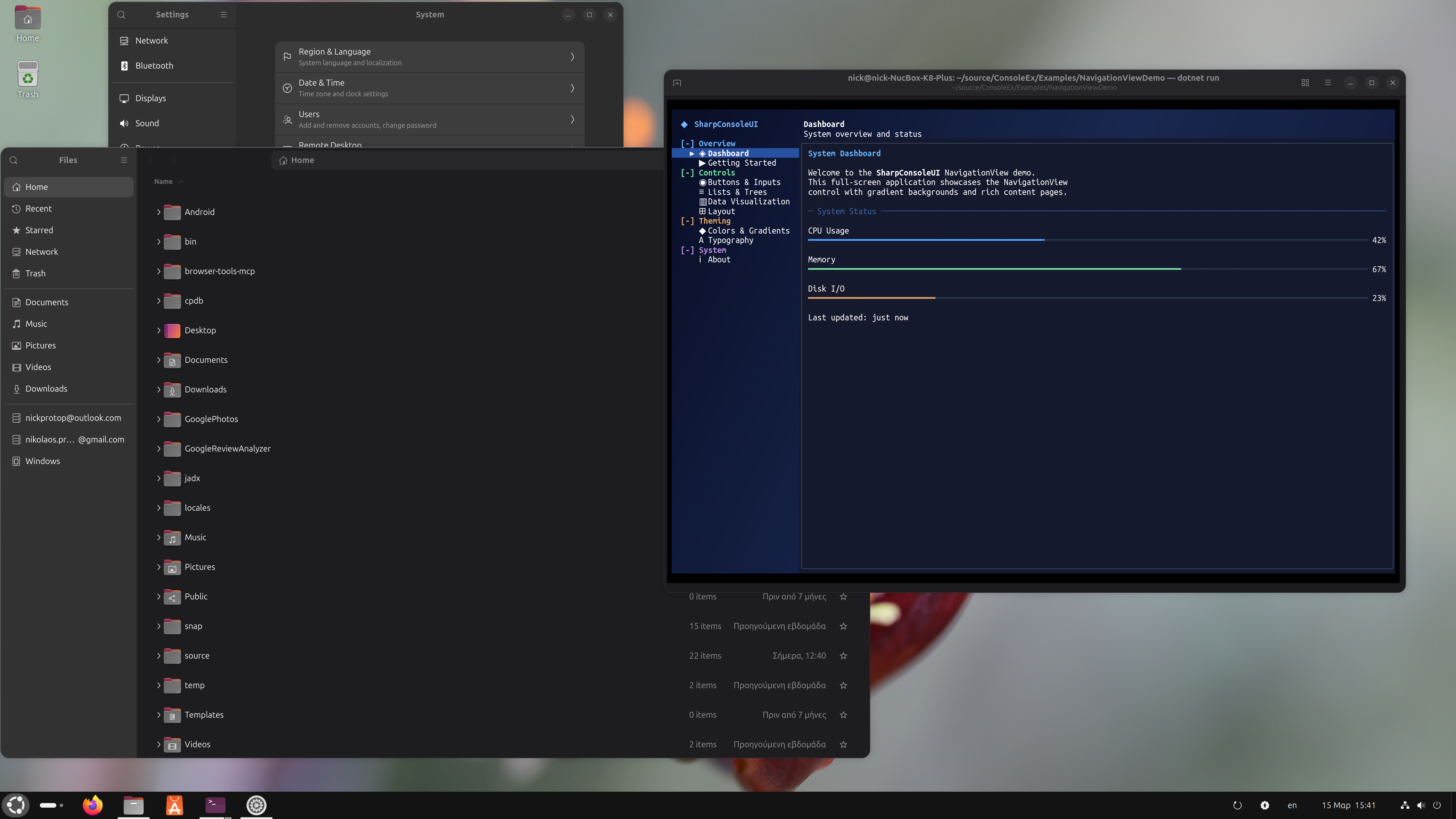 Side-by-side with native desktop apps