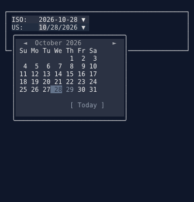 DatePickerControl