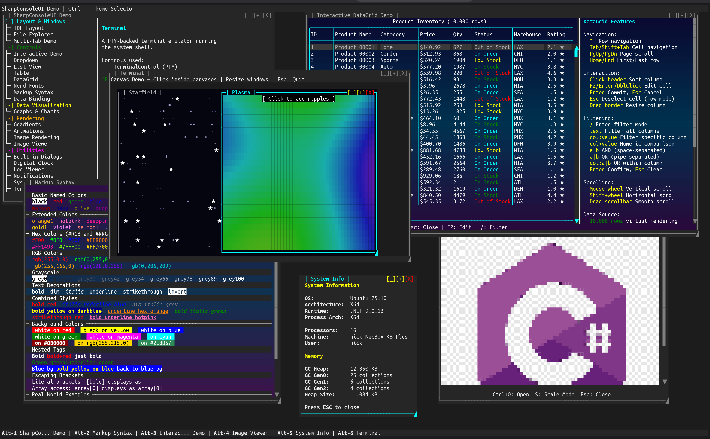 Async Windows — multiple independent windows running simultaneously